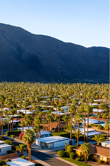 palm springs, ca aerial view. Coachella valley