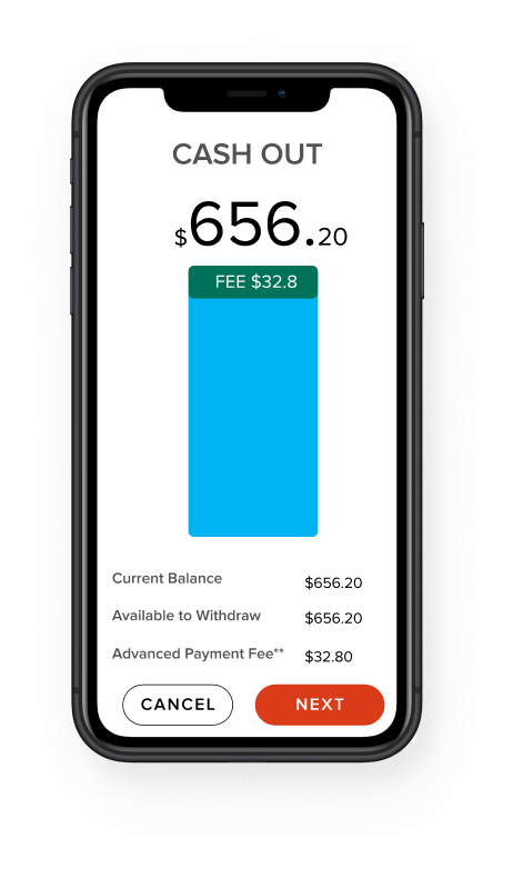 ISD App Cashout UI Screen
