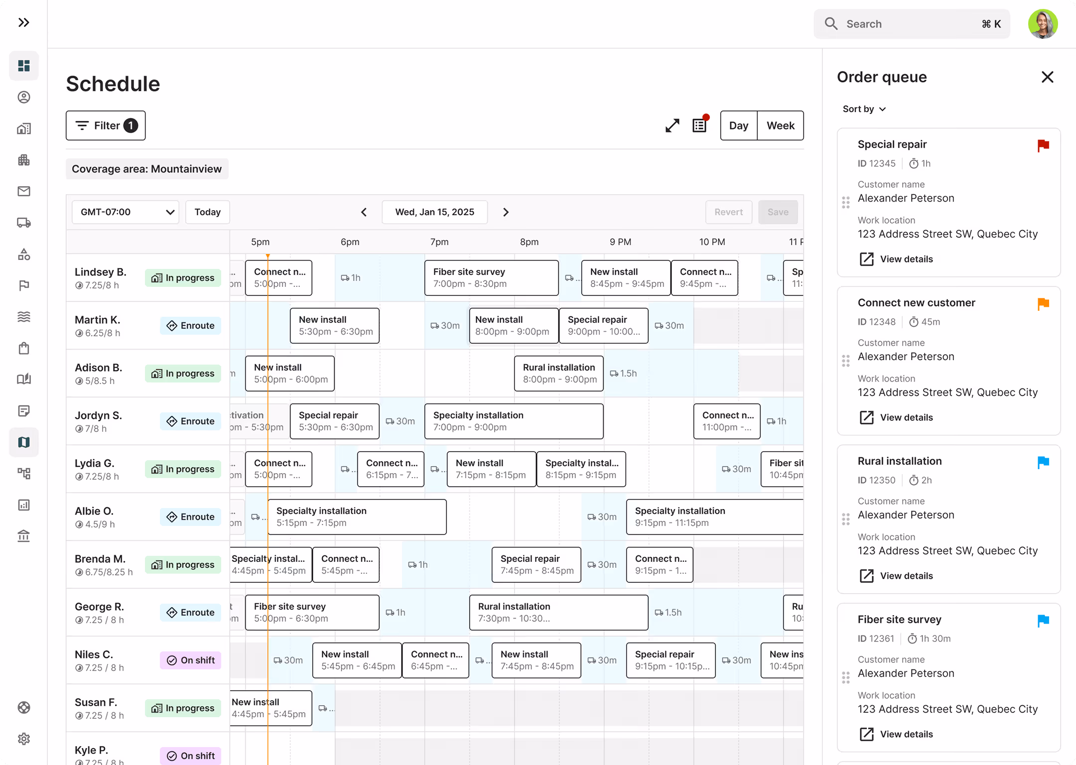 Checkout example to streamlined units of a property
