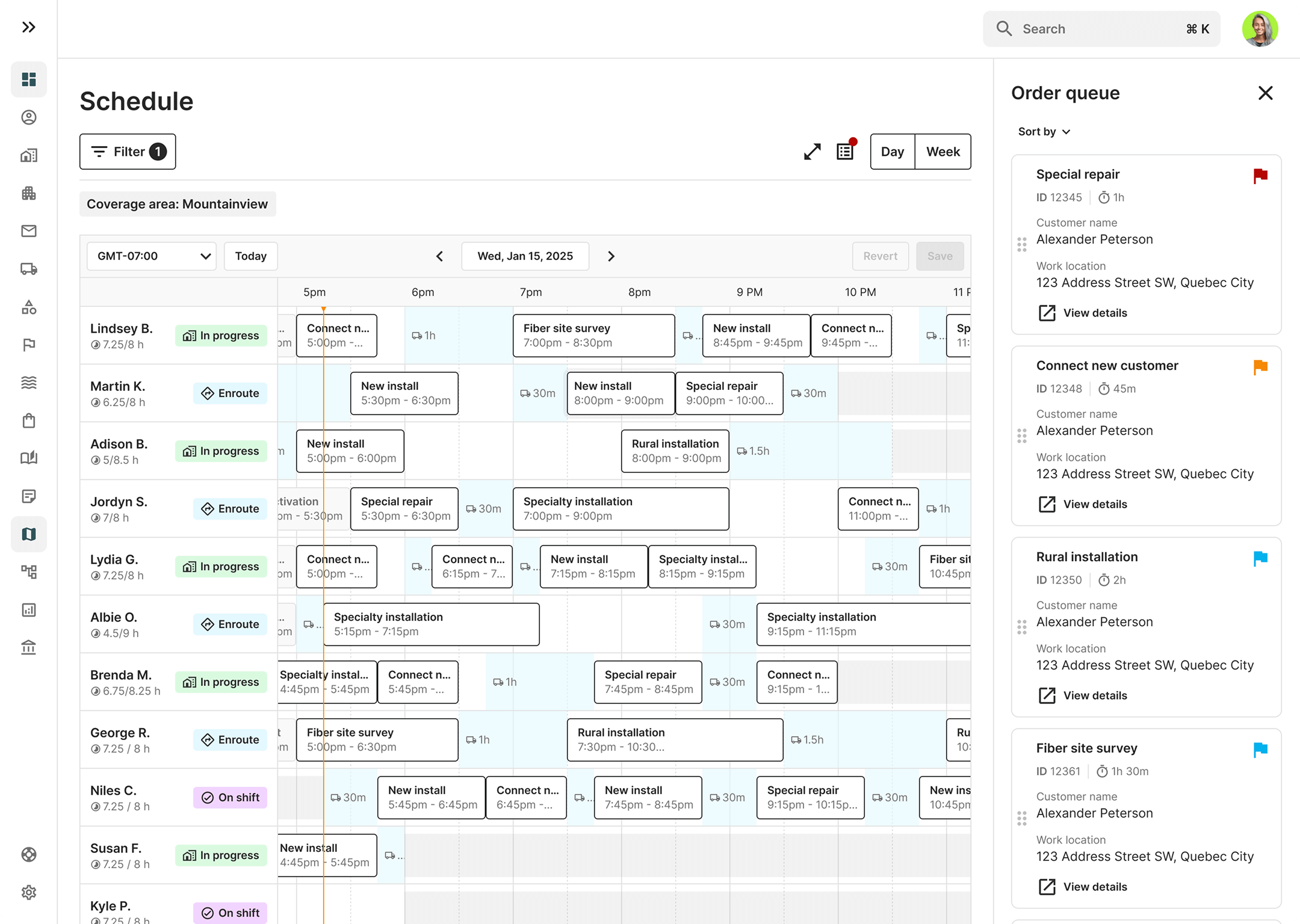 Checkout example to streamlined units of a property