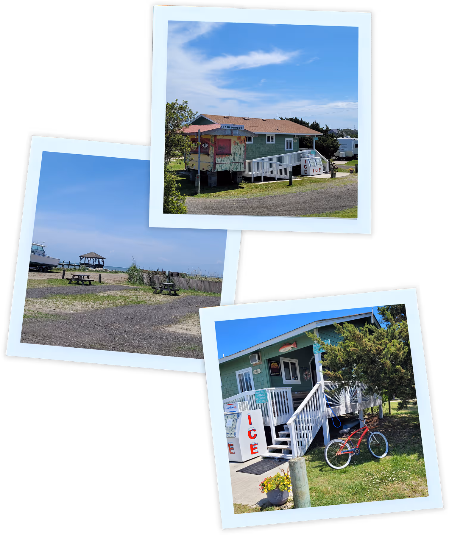 Polaroids of St Clair Landing Family Campground