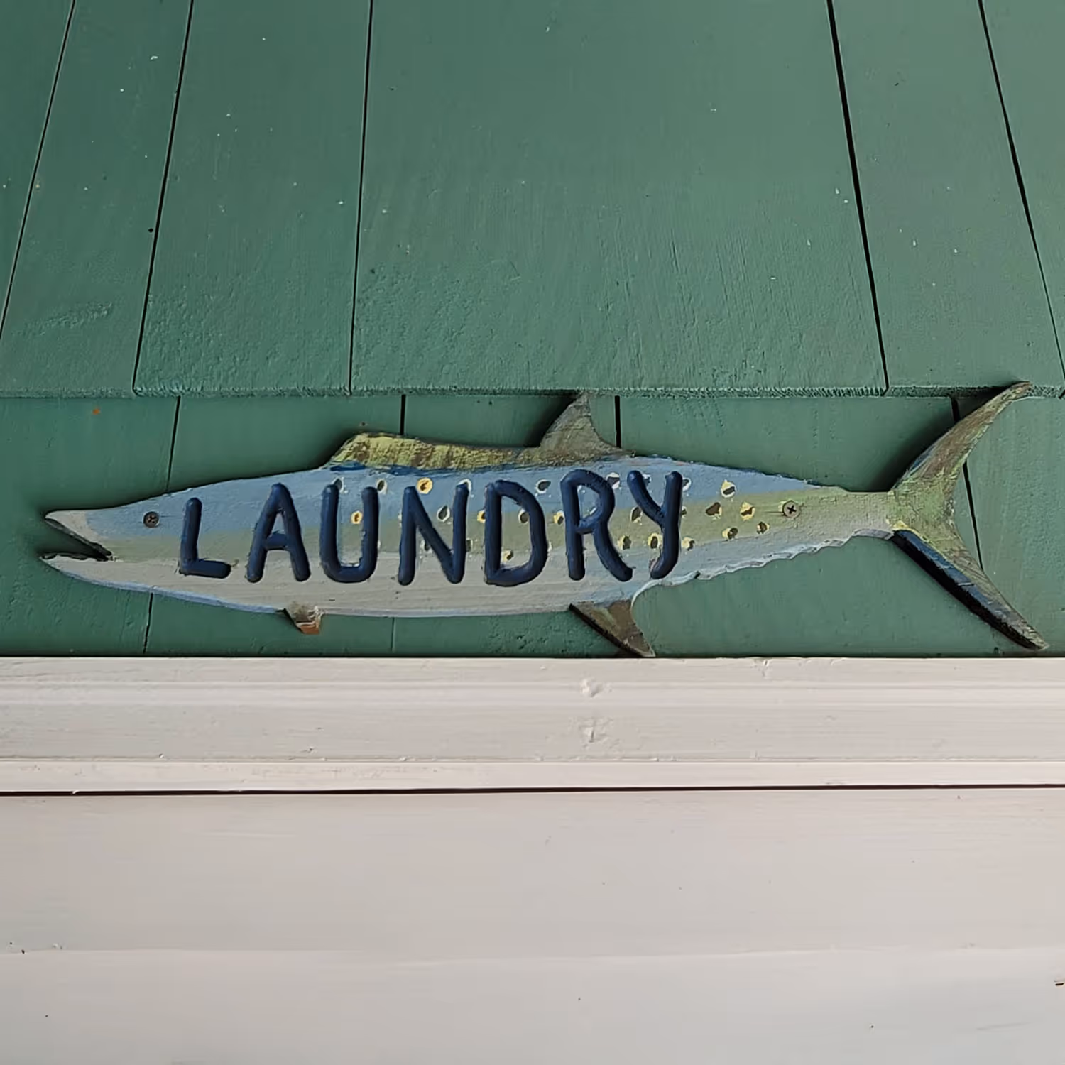 Laundry sign at St Clair Landing Family Campground