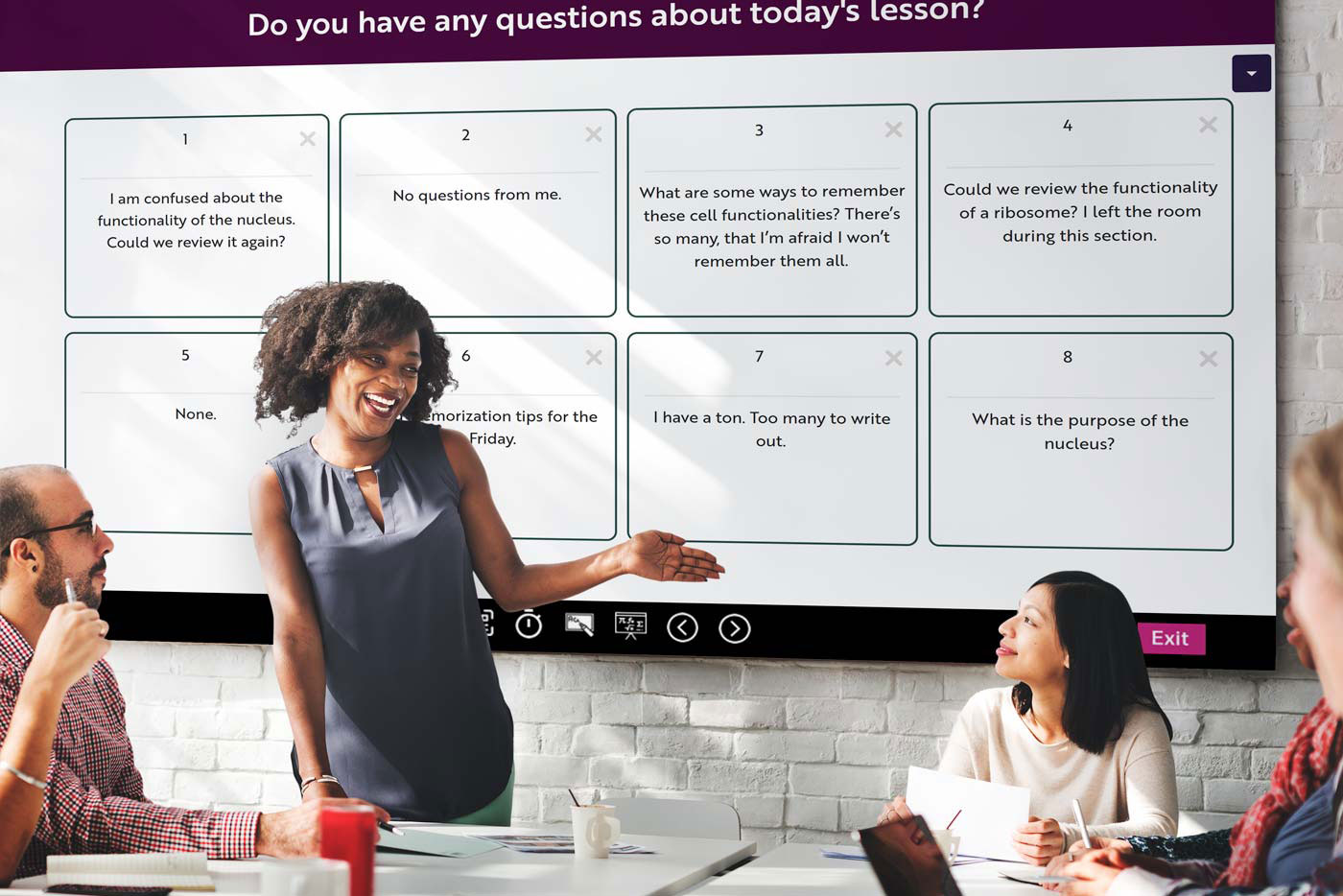 teacher using SafeAsk in a classroom