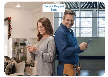 what-is-usource-woman-sending-service-request-to-handyman