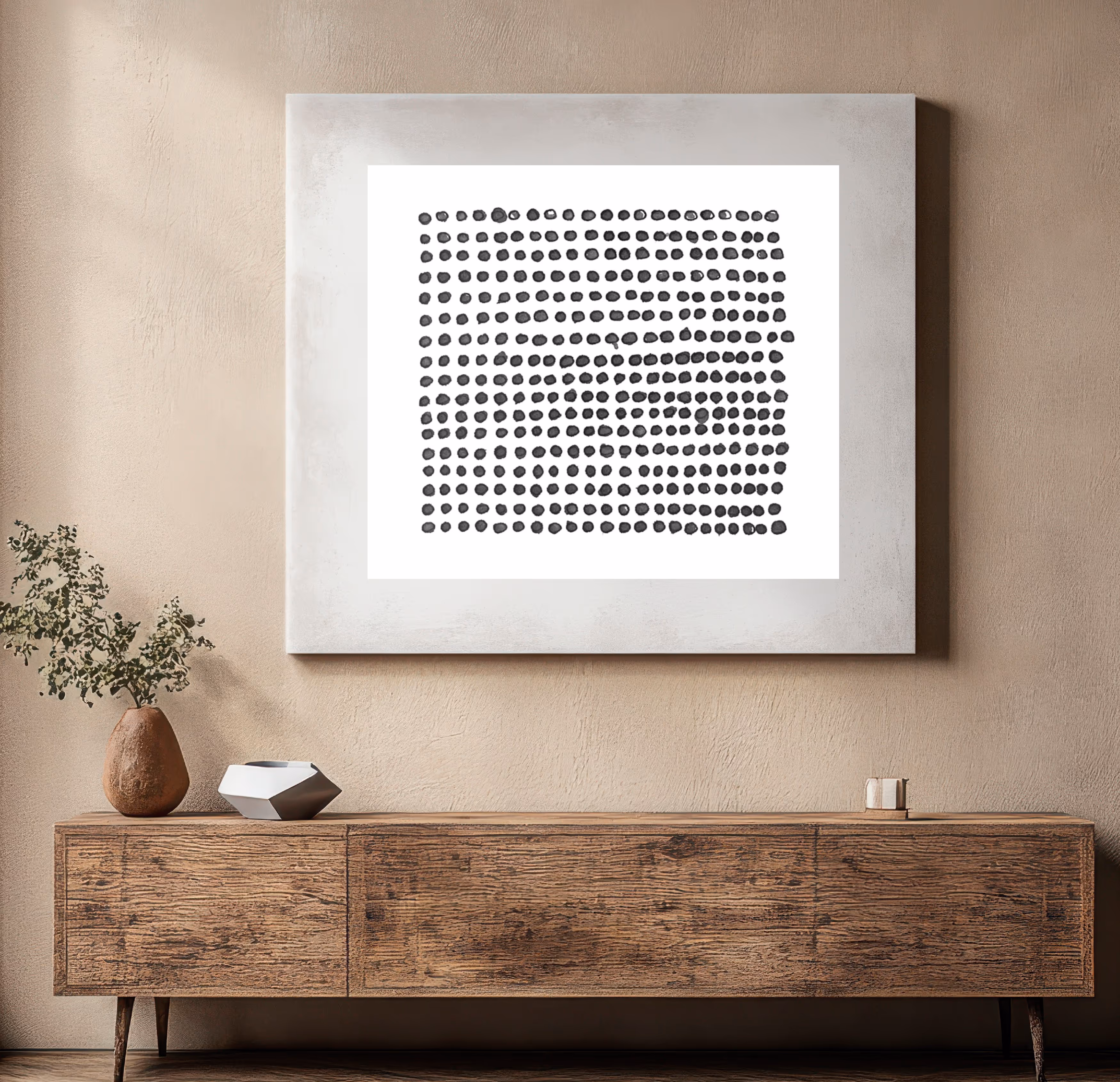 a picture on the wall