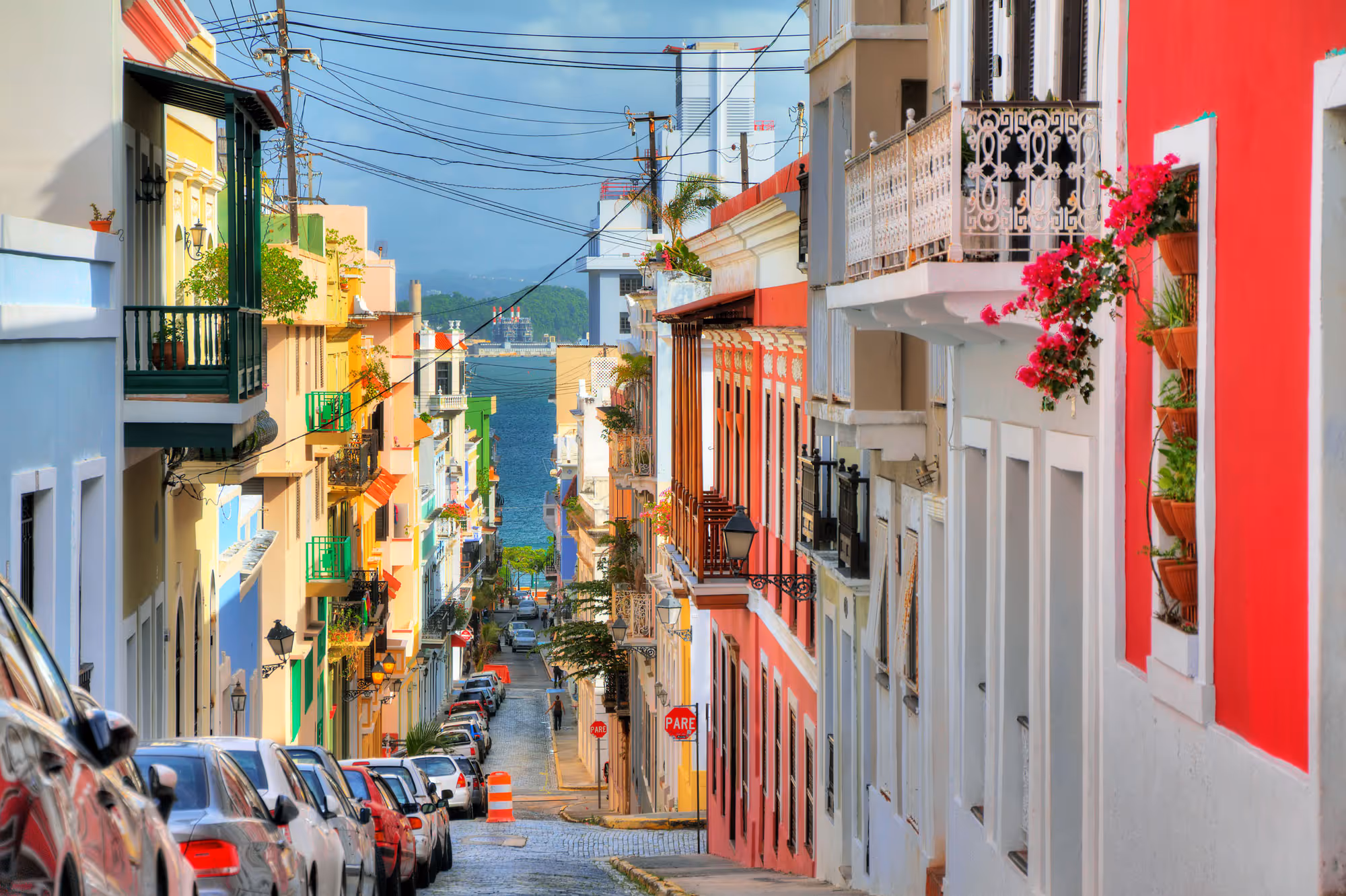 Puerto Rico cityscape at sunset
