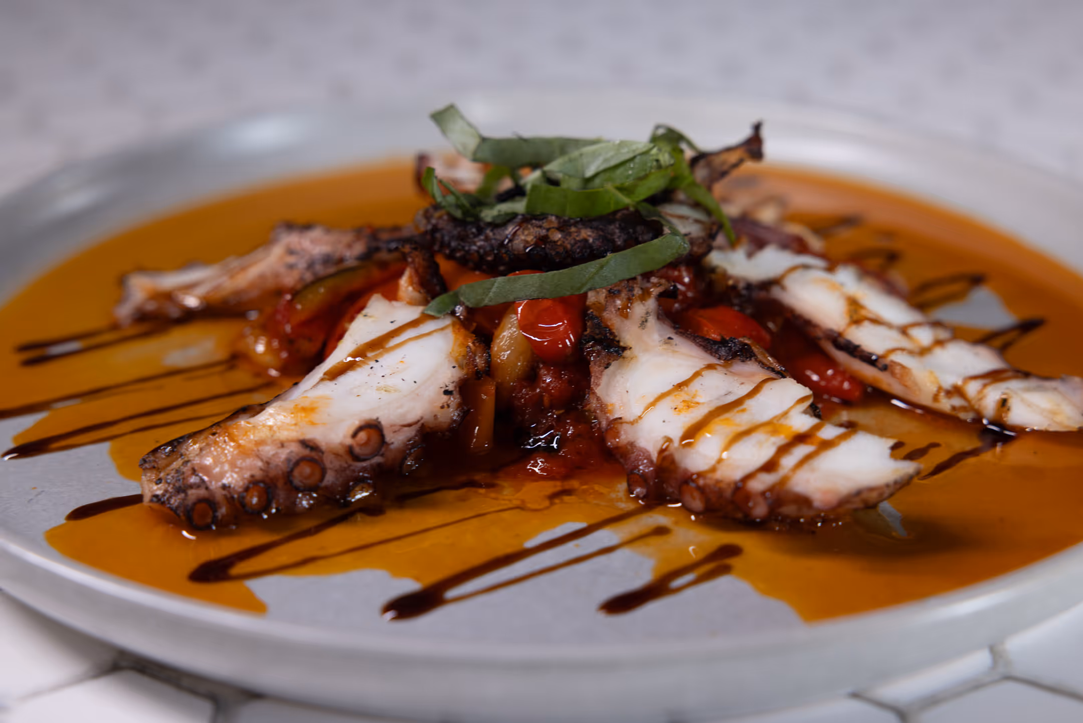 A food photography image of a seafood special from Cafe Antonio.