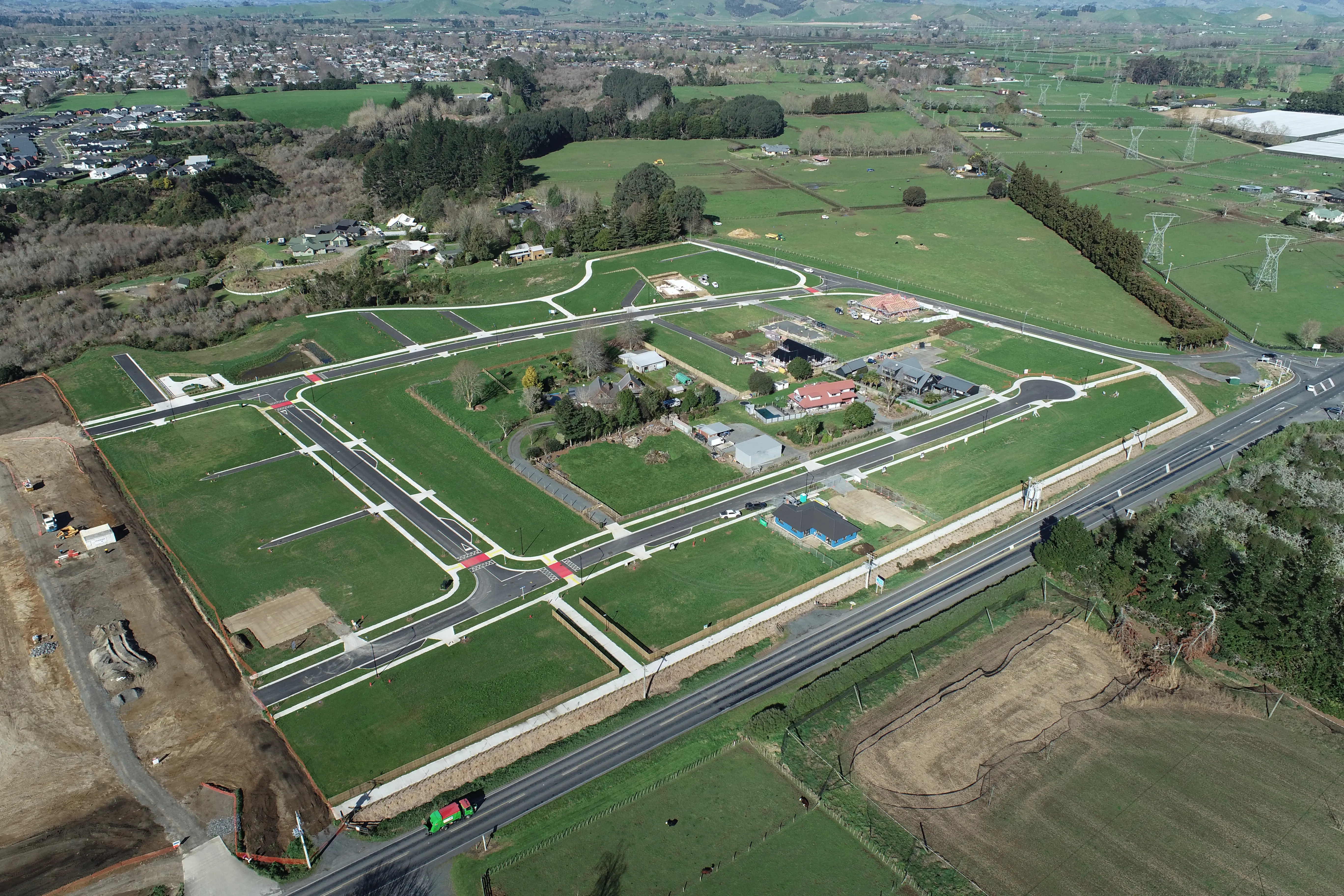 image of drone surveying crops