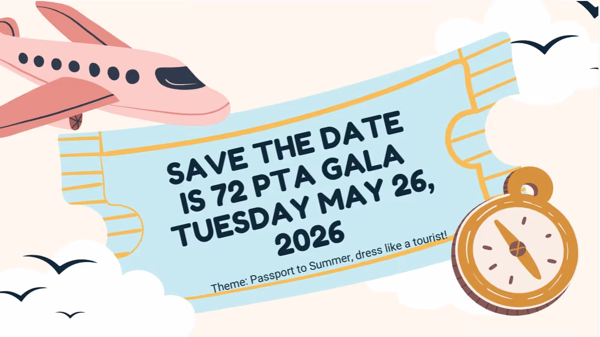 Save the Date IS 72 PTA Gala Tuesday May 26 2026