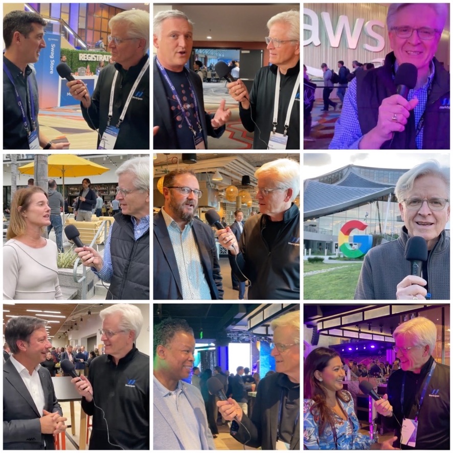 Chip Rodgers interviews technology partner leaders including Chris Grusz with AWS, Matt Yanchyshyn with AWS, Marc Harpster with Google, Kevin Peesker with Microsoft