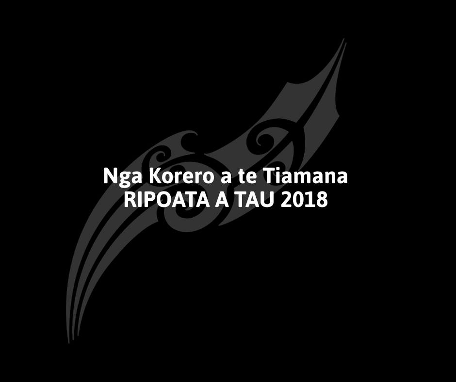 Nga Korero a te Tiamana - RIPOATA A TAU 2018