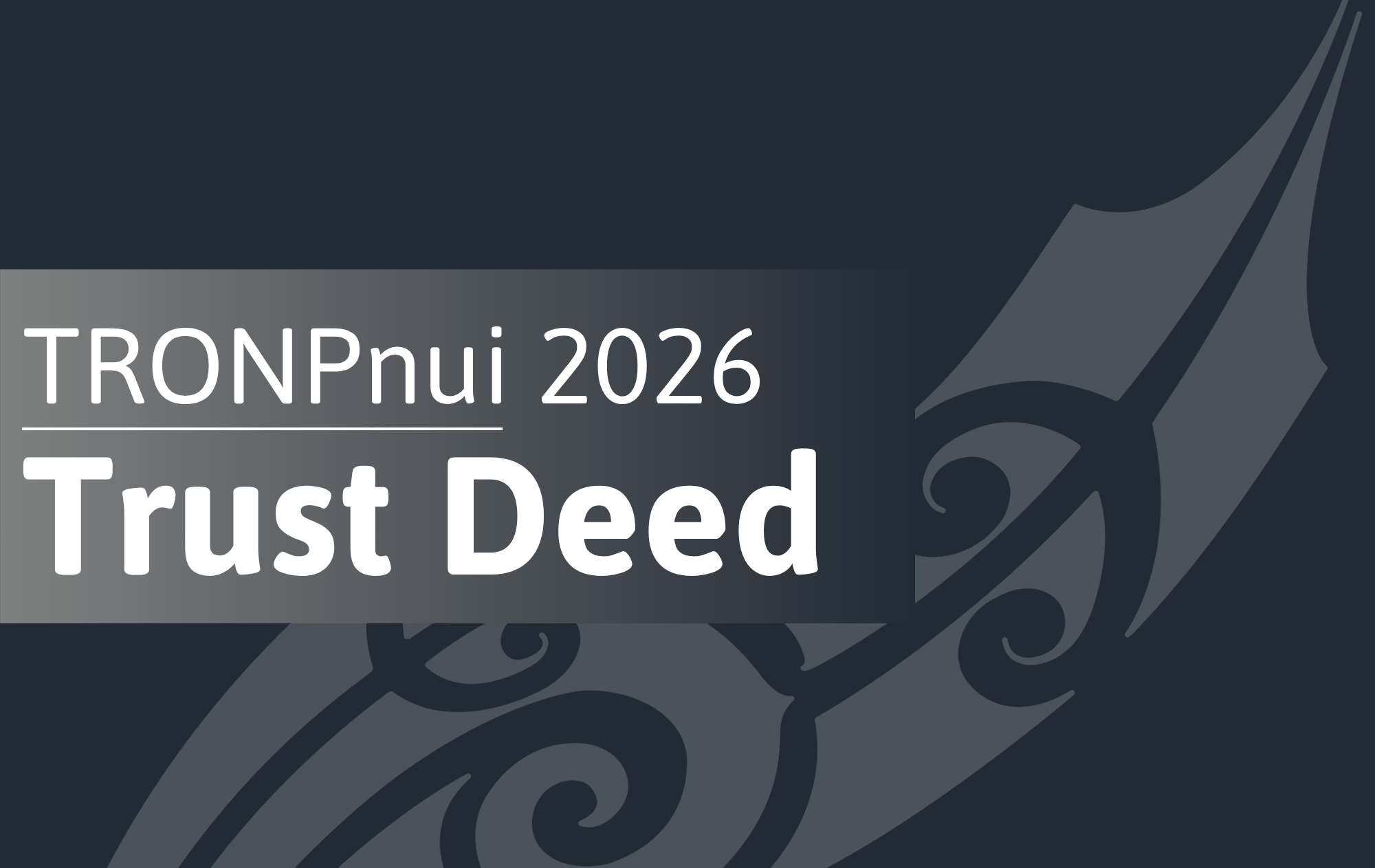 (3a) TRONPnui Trust Deed - Appendix 1