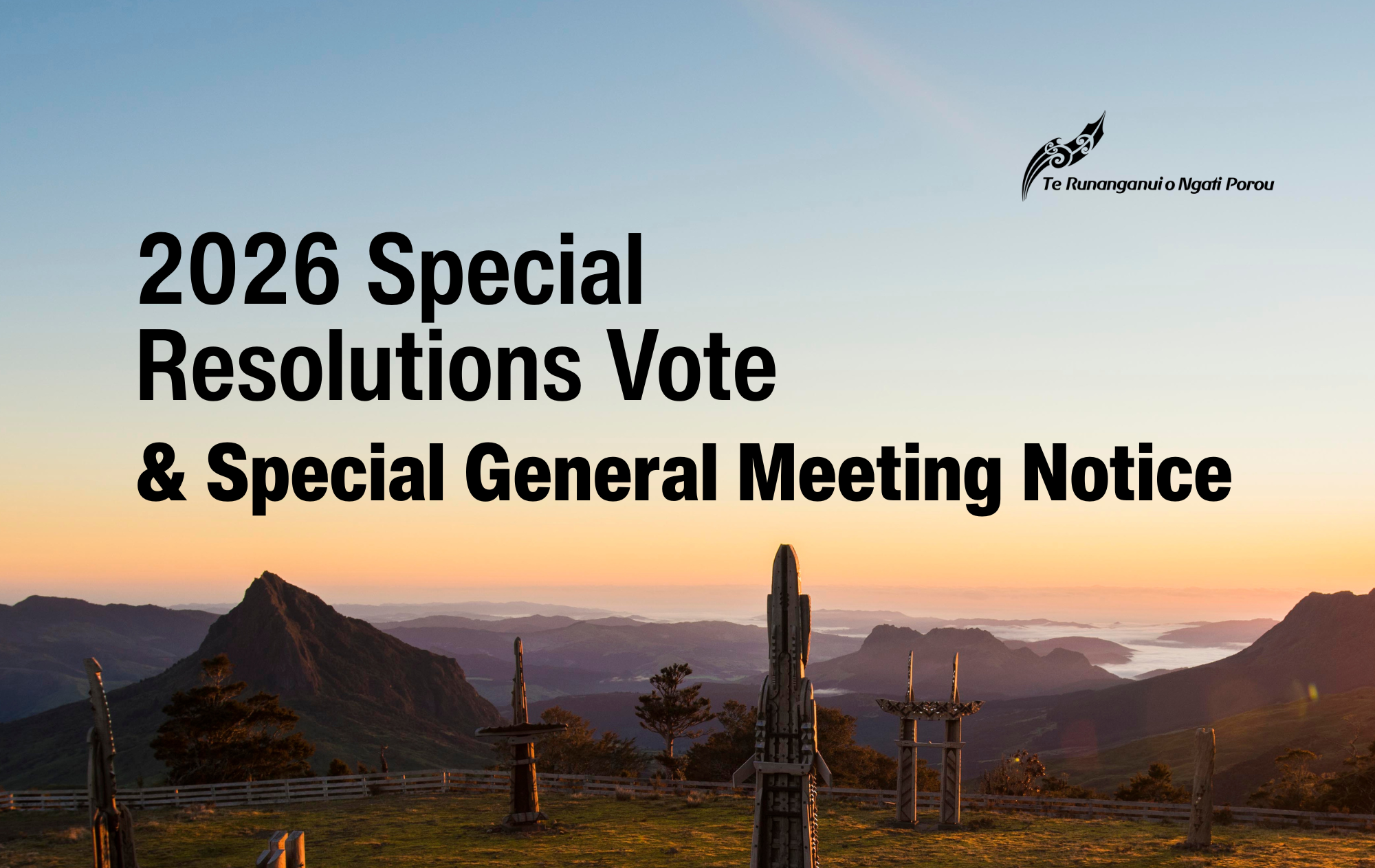 2026 Special Resolutions Vote and Special General Meeting (SGM) Notice