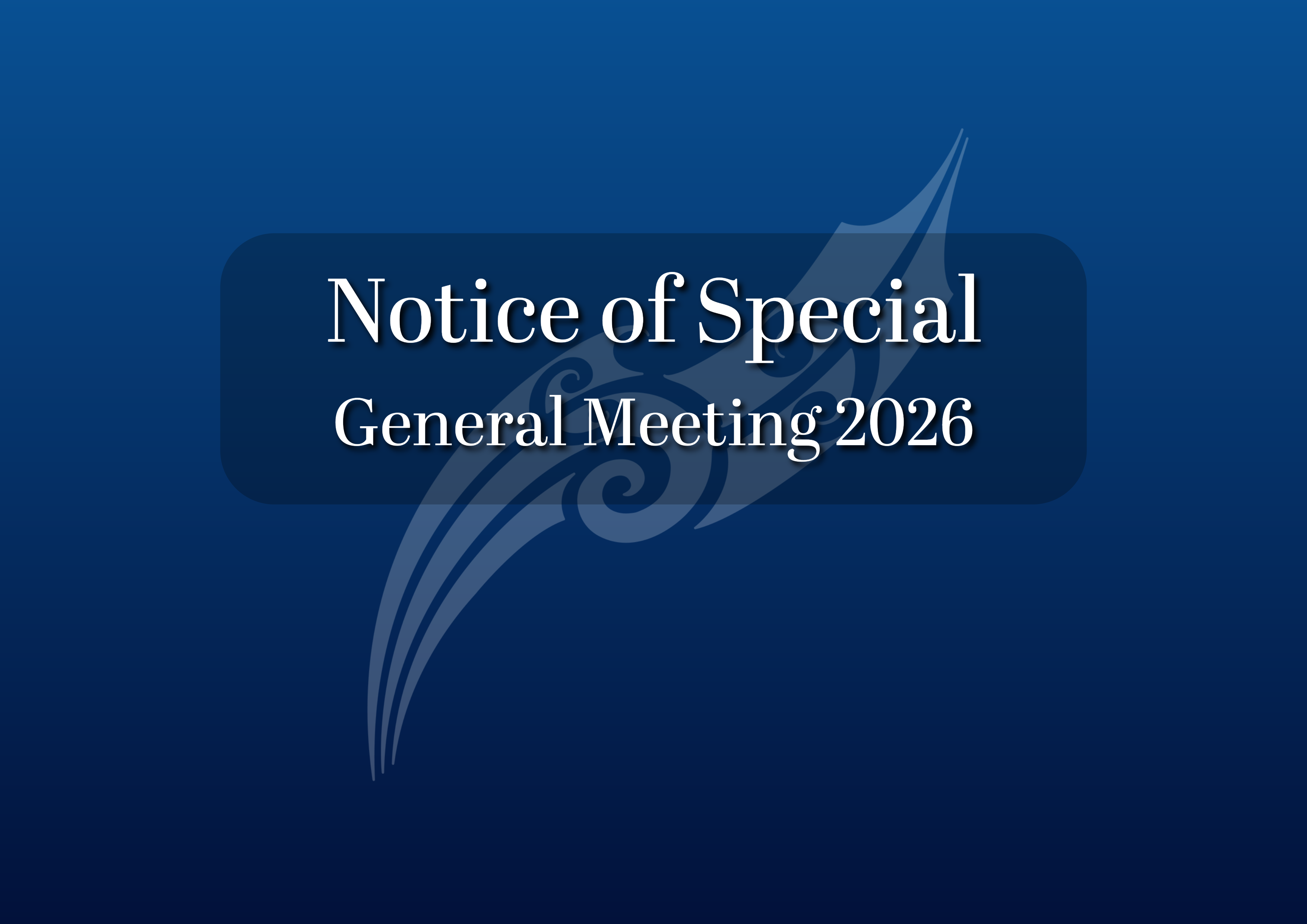 1.  TRONP 2026- SGM Notice