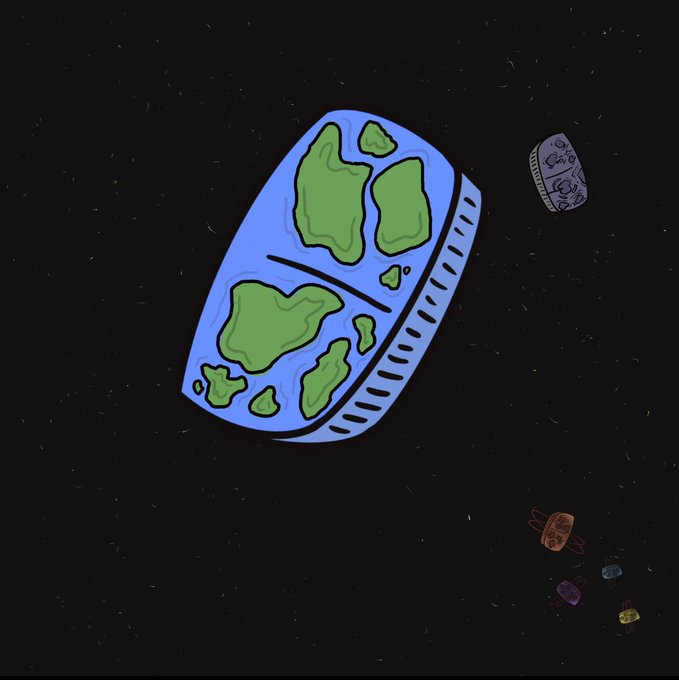 DOM Head Shaped Earth