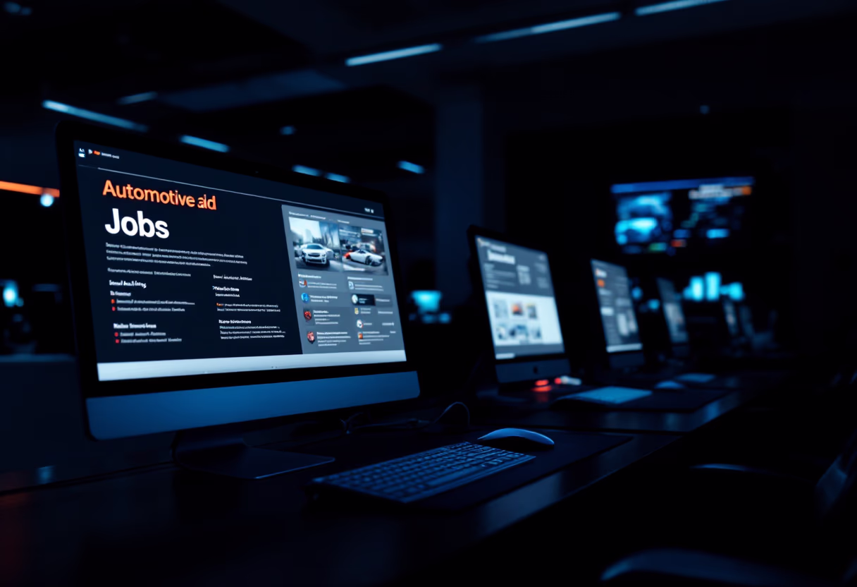 [background image] image of job listings (for an auto dealership)