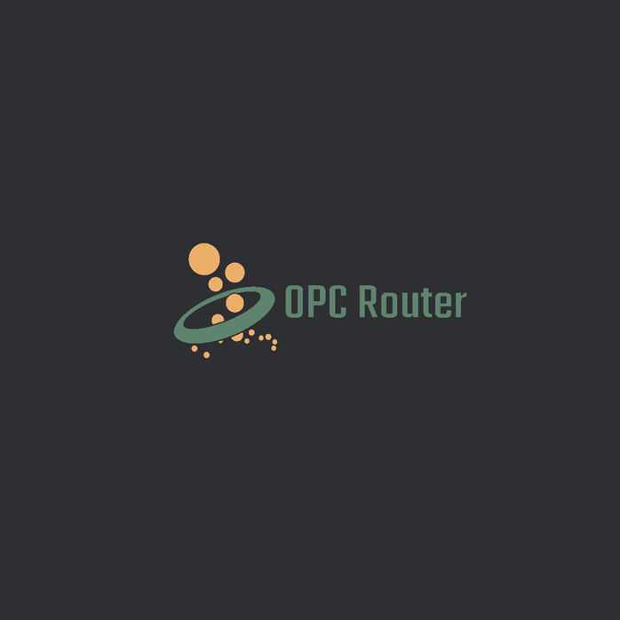OPC Router logo with green ring and orange circular elements