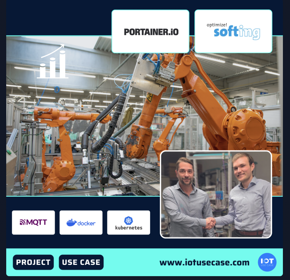 Orange industrial robotic arms in automated manufacturing facility