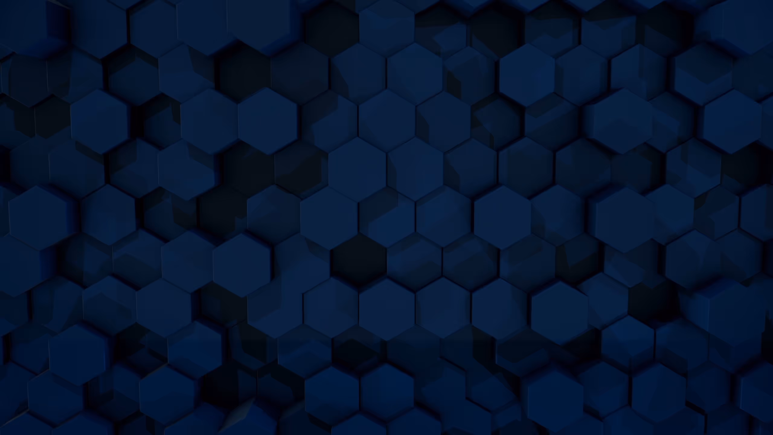 Textured dark blue hexagonal pattern with varying shades and depths, creating a modern, geometric background.