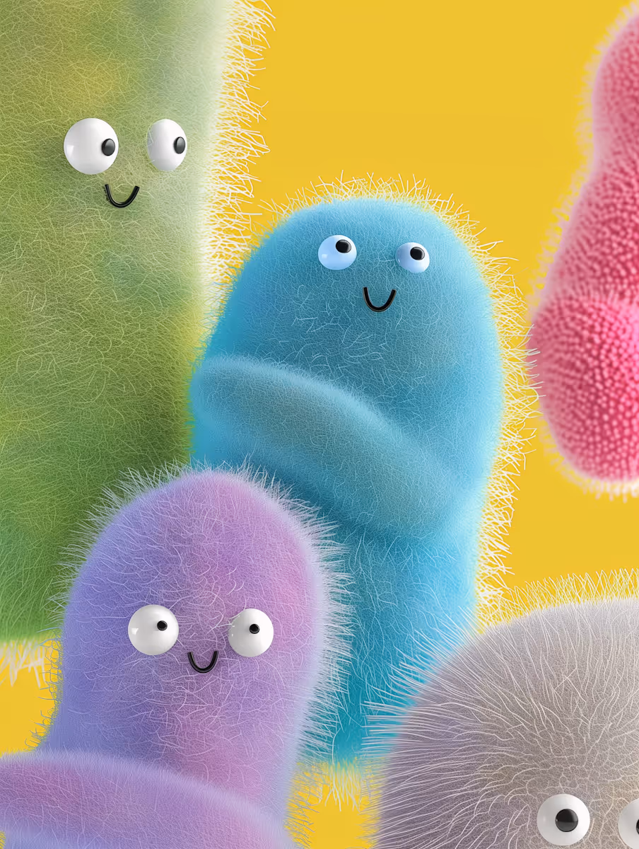 Colorful Fuzzy Characters