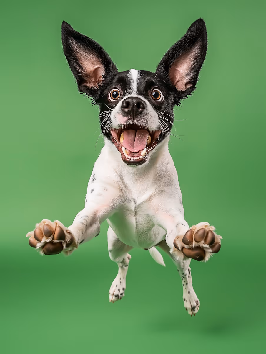  Playful Dog Jumping