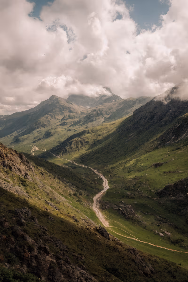 Lush Green Valley Scene