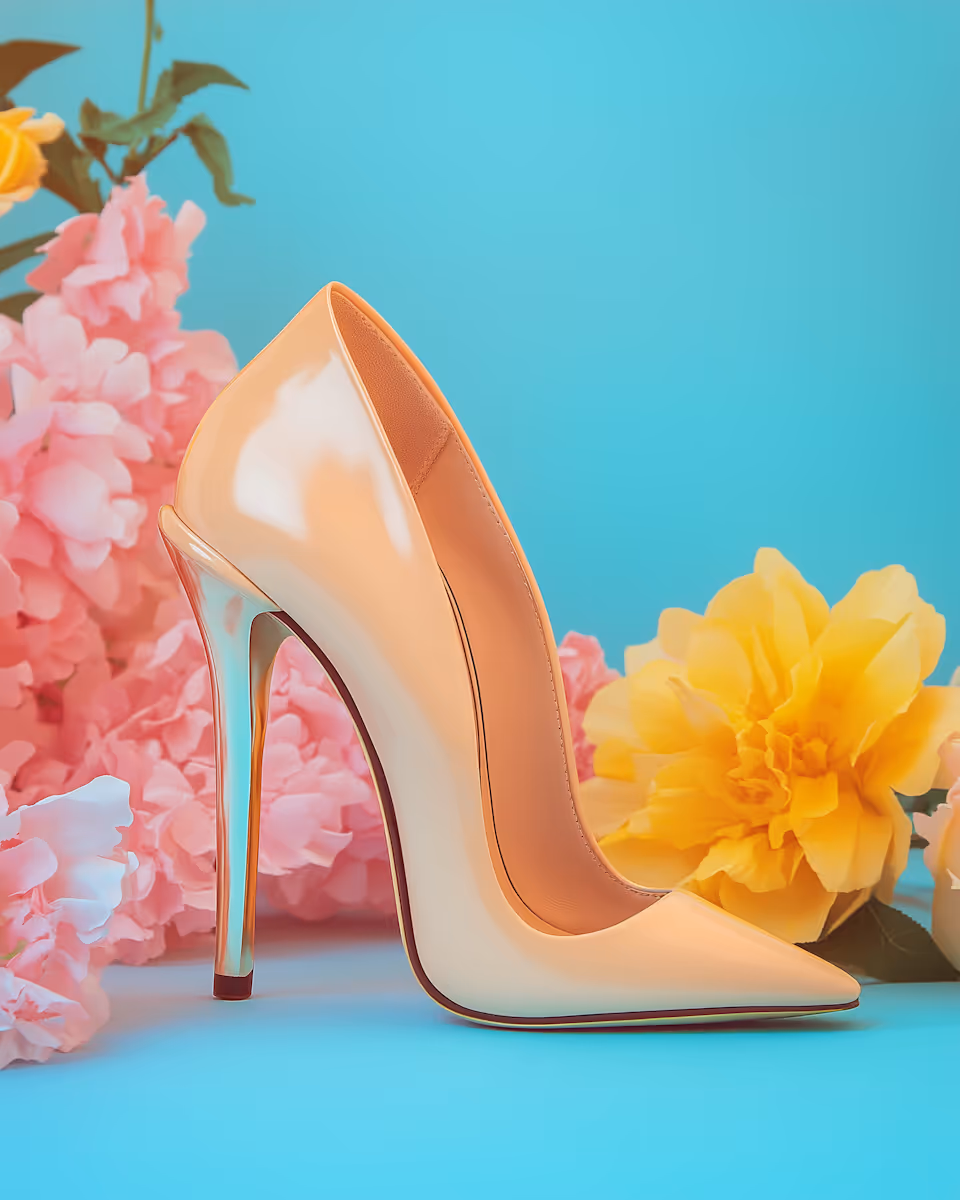 Stiletto and Flowers