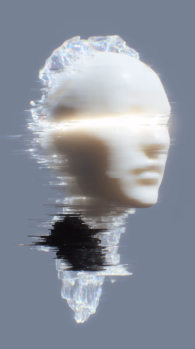 Surreal Digital Head