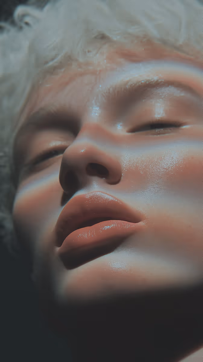 Artistic Face Close-Up
