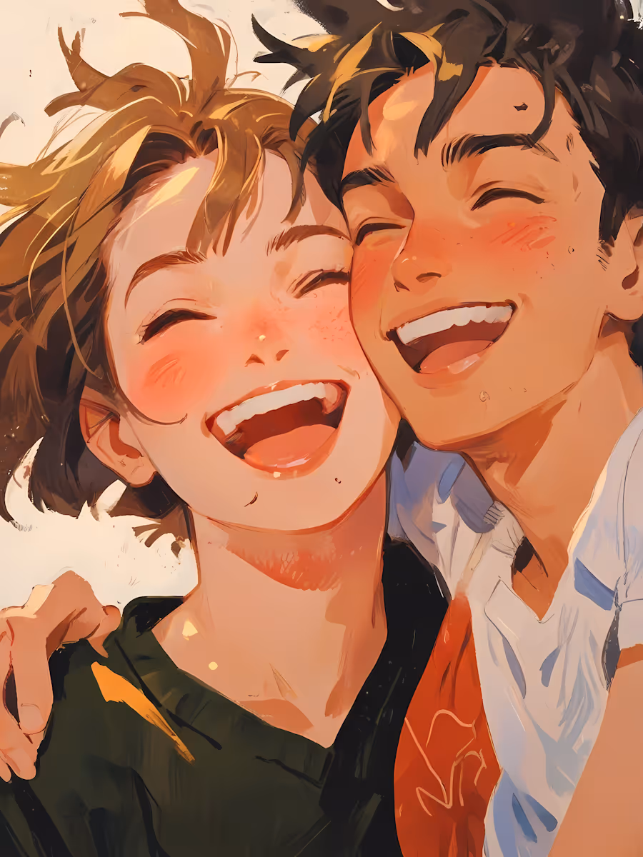 Colorful Joyful Portrait