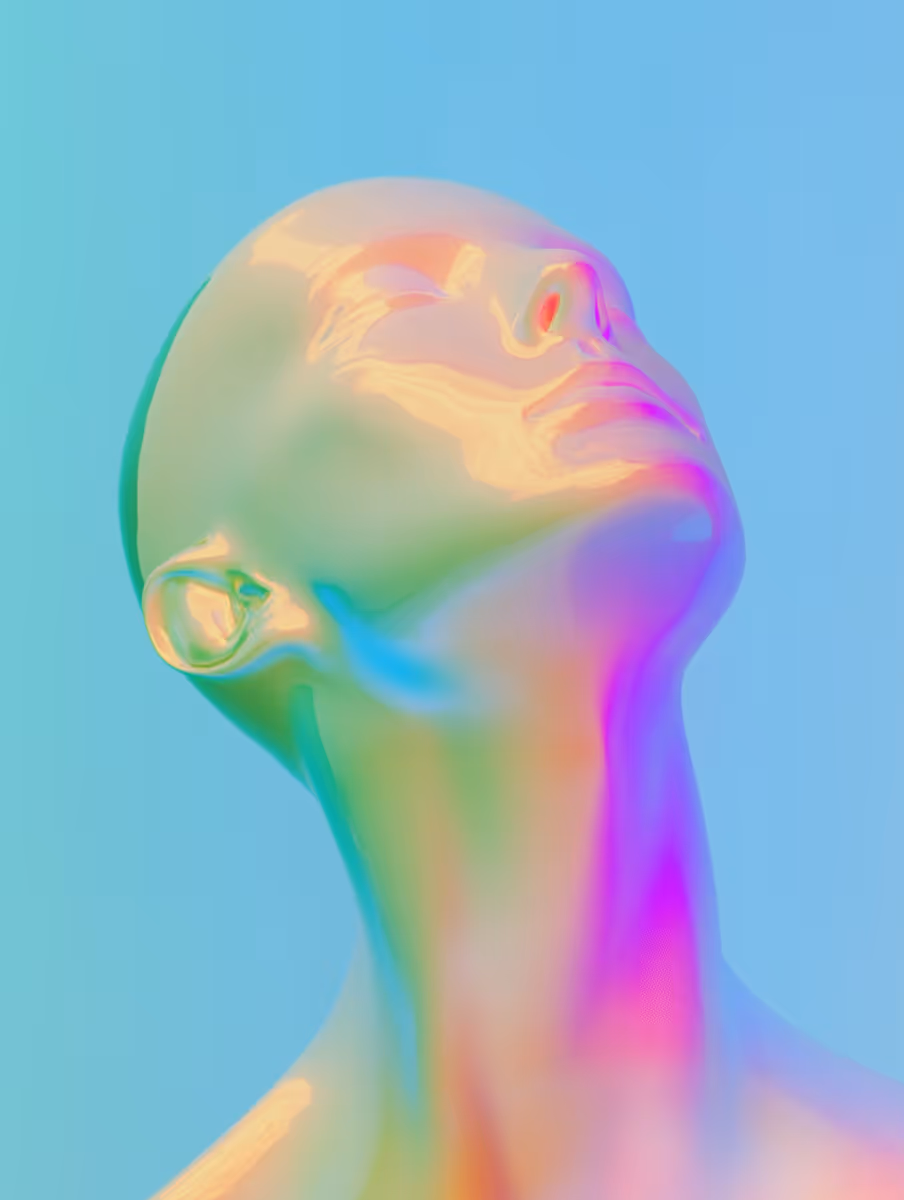  Futuristic 3D Head