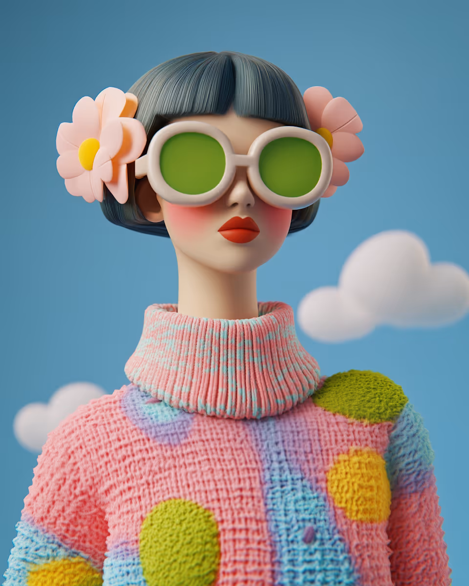  Whimsical 3D Portrait