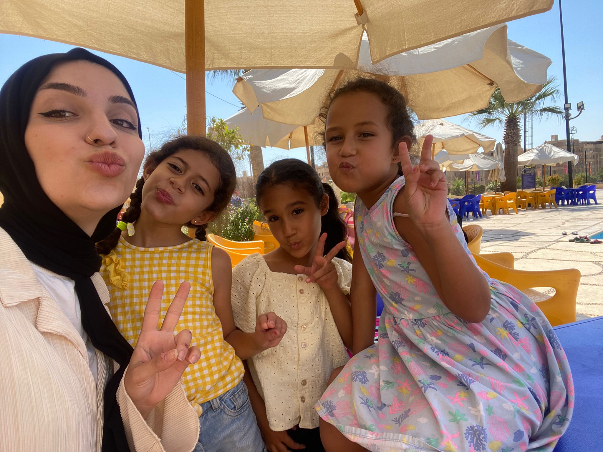 Picture of 3 girls and an adult