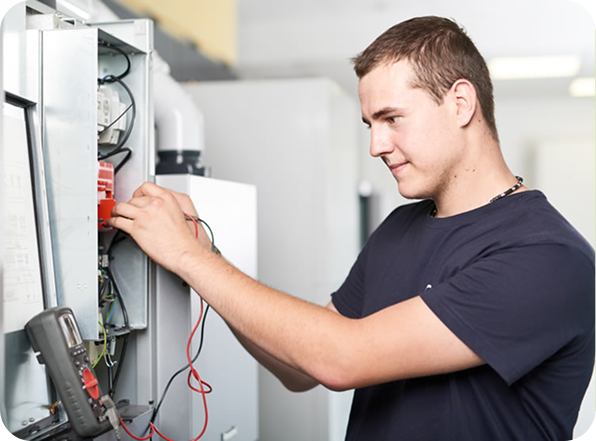 Haustechnik Oberland repariert eine ausgefallene Heizungsanlage