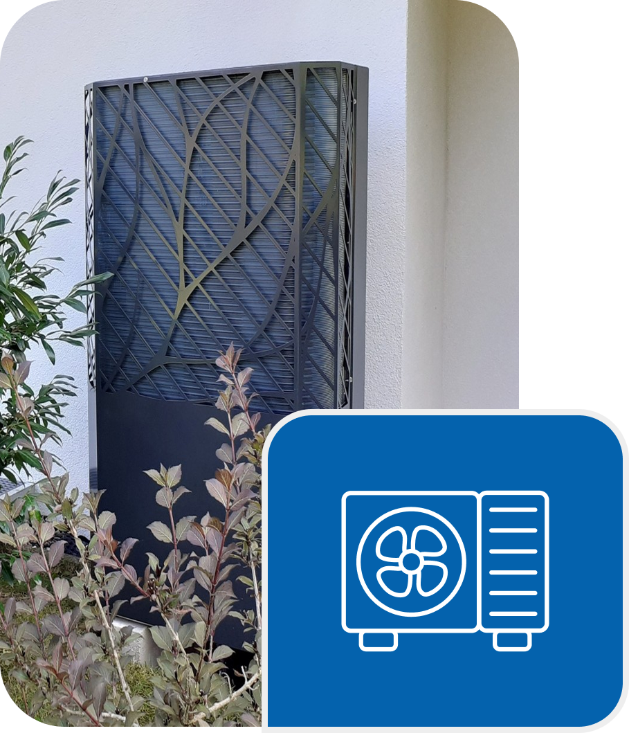 Lambda Wärmepumpe mit Icon Wärmepumpe