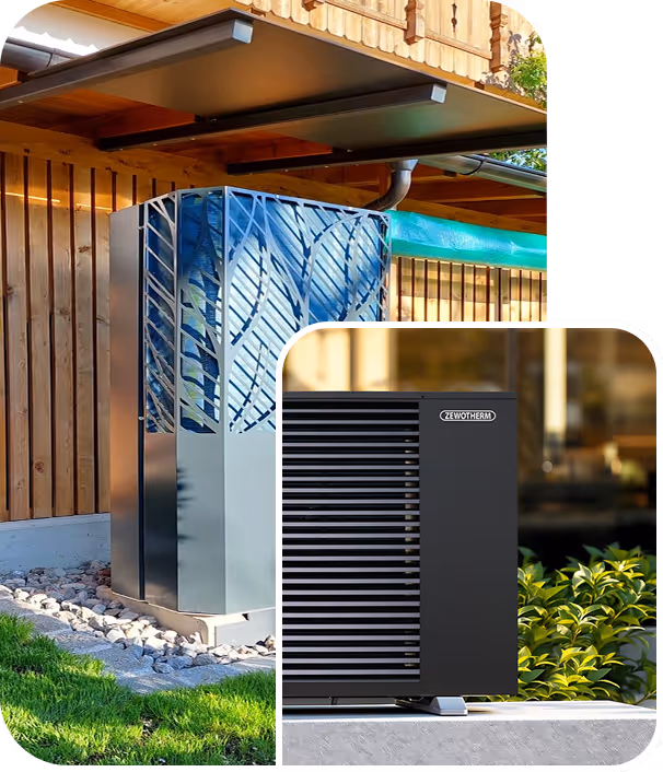 Lambda Wärmepumpe und Zewotherm Alpha Wärmepumpe