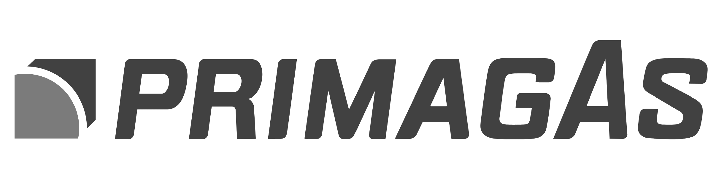 Logo Primagas schwarzweiß