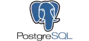 PostgreSQL logo with an elephant icon representing the open-source database