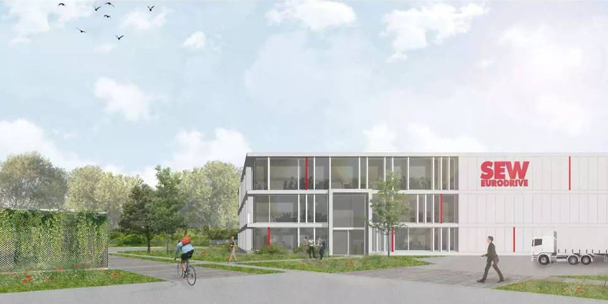 Nieuwbouw van SEW-Eurodrive in Haasrode is CO2-neutraal