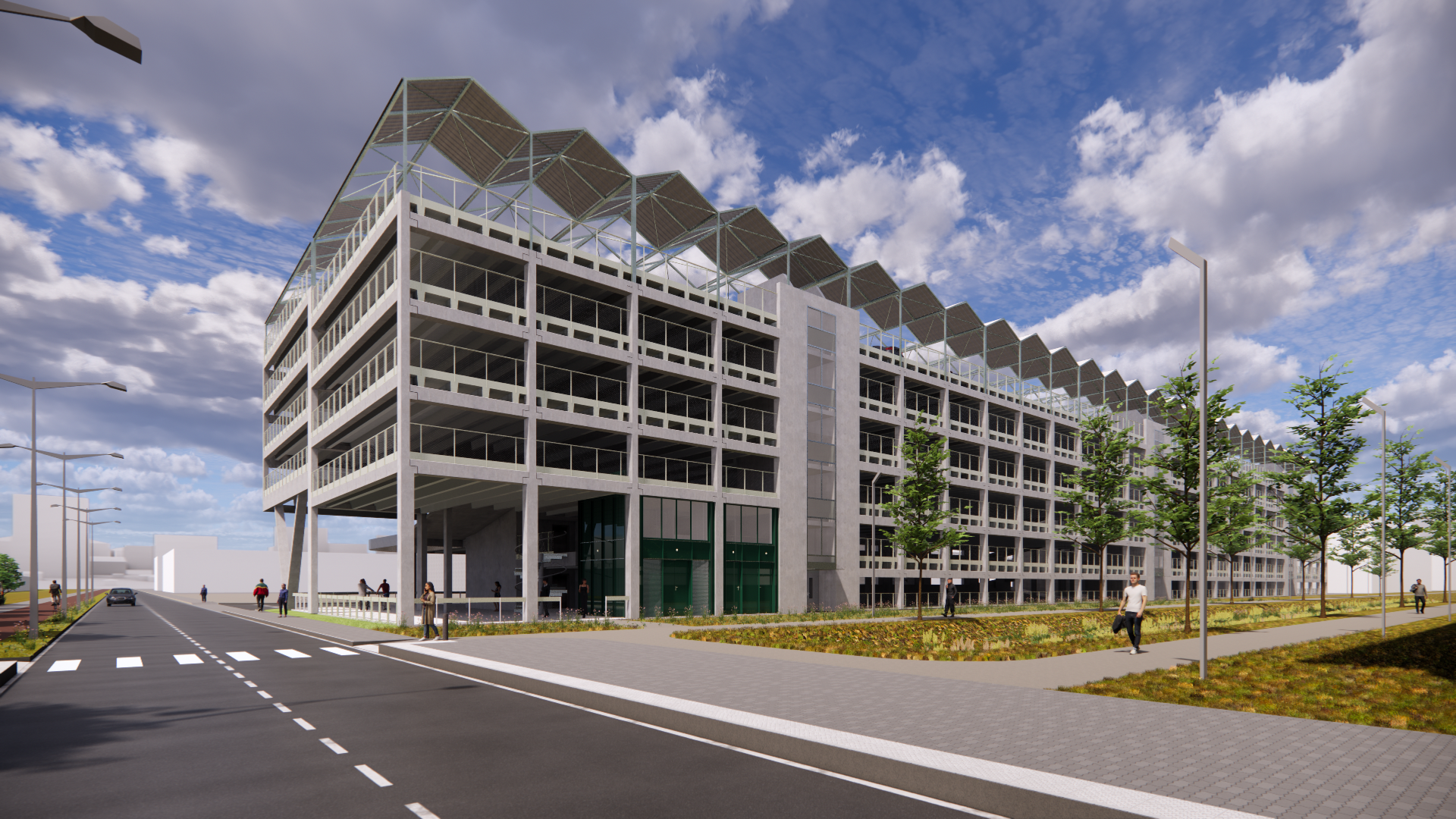 INDIGO Group bouwt op Blue Gate Antwerpen een gloednieuwe parking die tegen 2050 CO₂-neutraal wil zijn