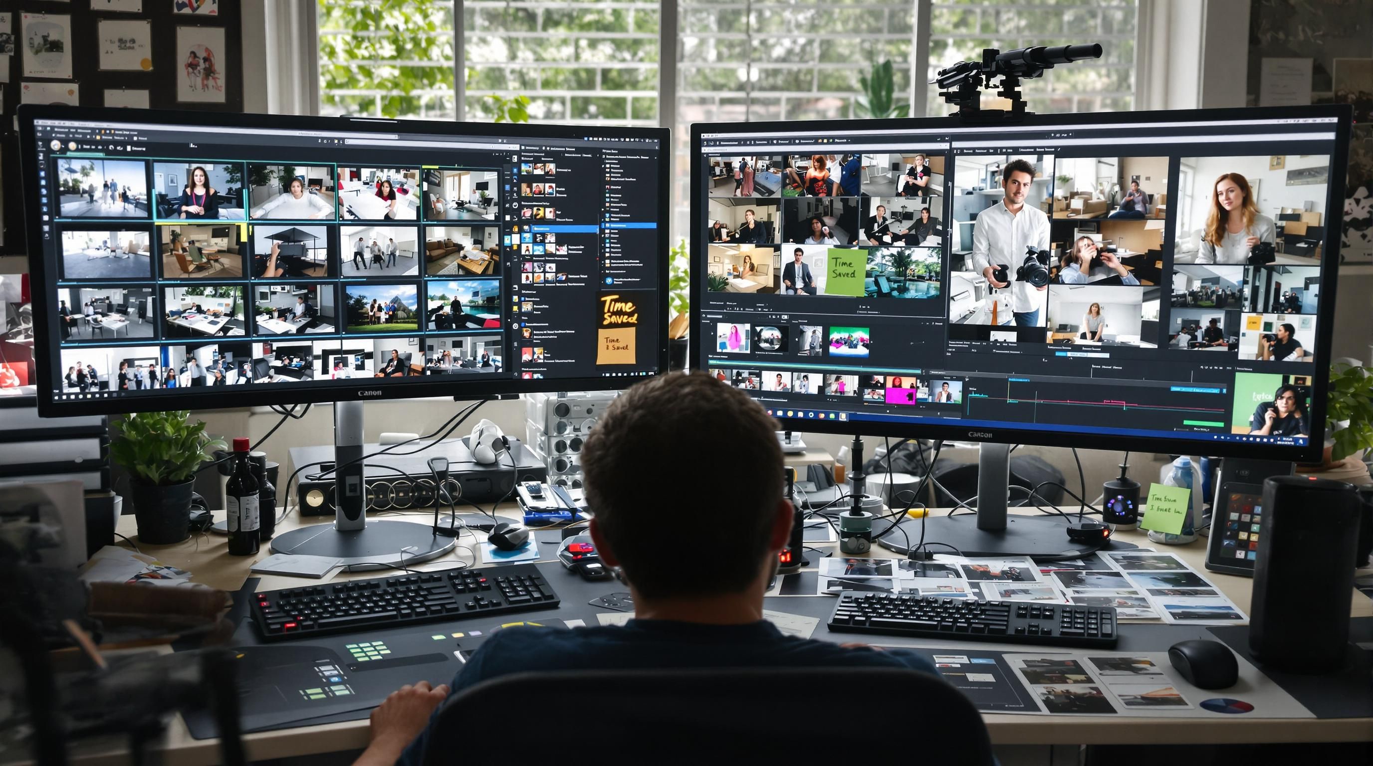 Photographer and video editor using batch techniques for efficient editing