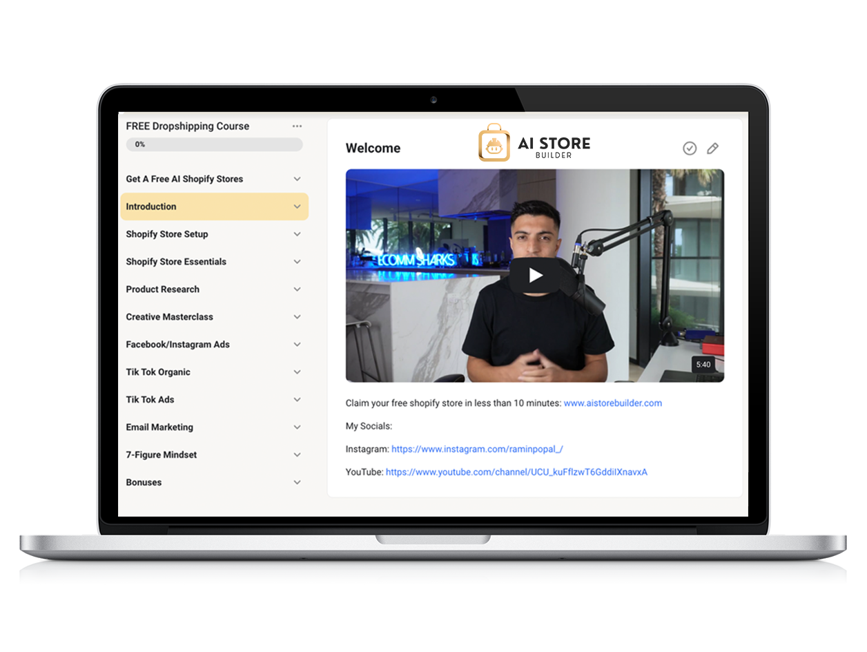 AI Store Builder - Free Workshop