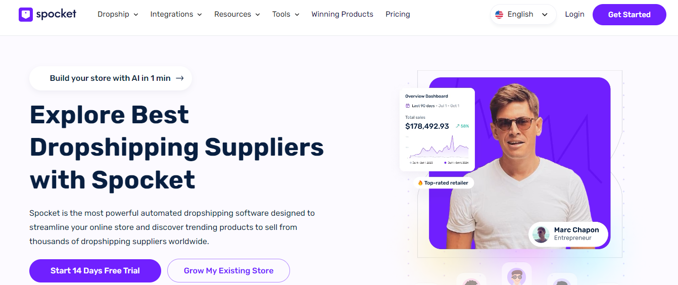 spocket - Best Dropshipping Tools