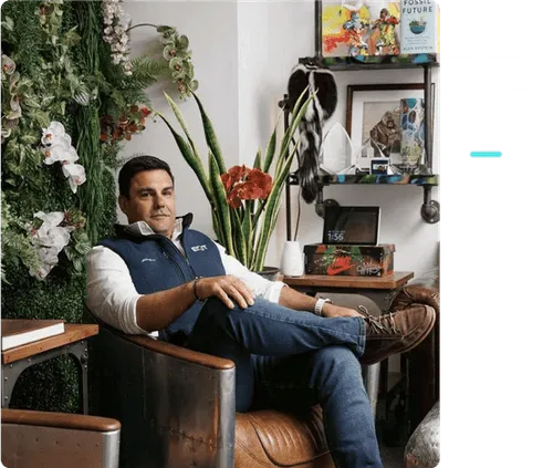 Photo of EQT CEO, Toby Rice, sitting in his office