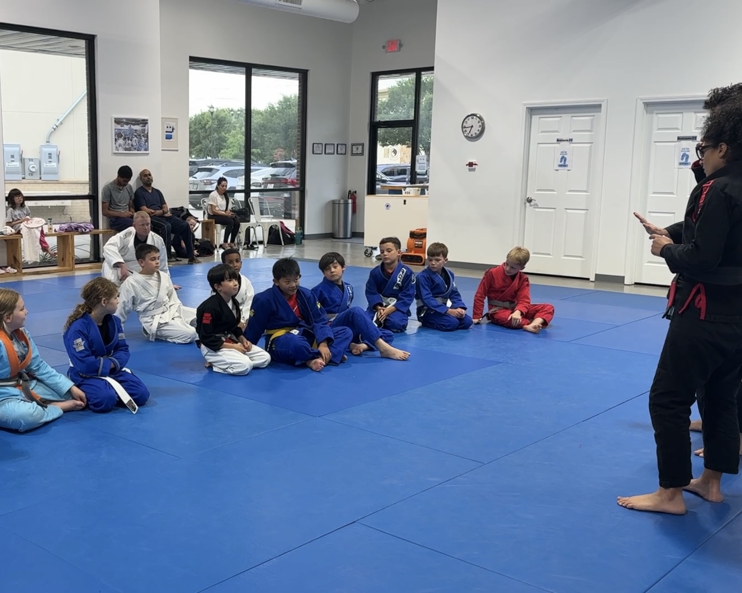 listening to BJJ instruction
