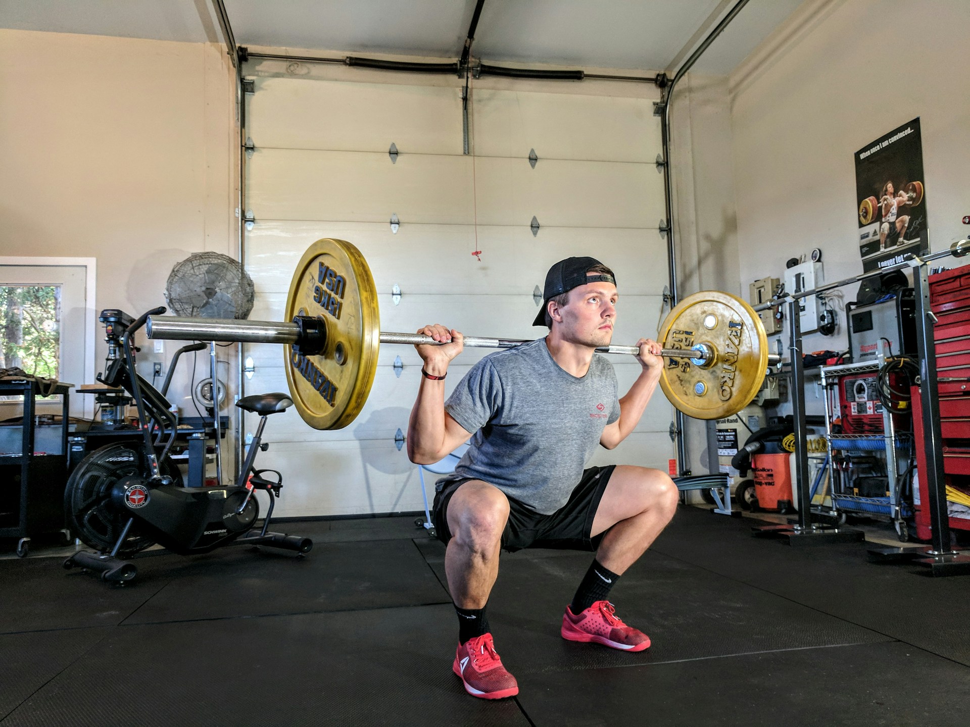 lifting weights
