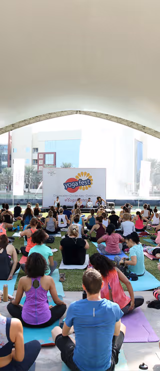 Evening view of Dubai Outsource City from afar Our Venues