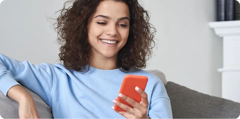 Man on the phone getting product info from AI agent