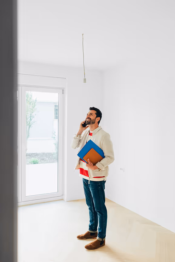 Tenant on the phone to birdcall