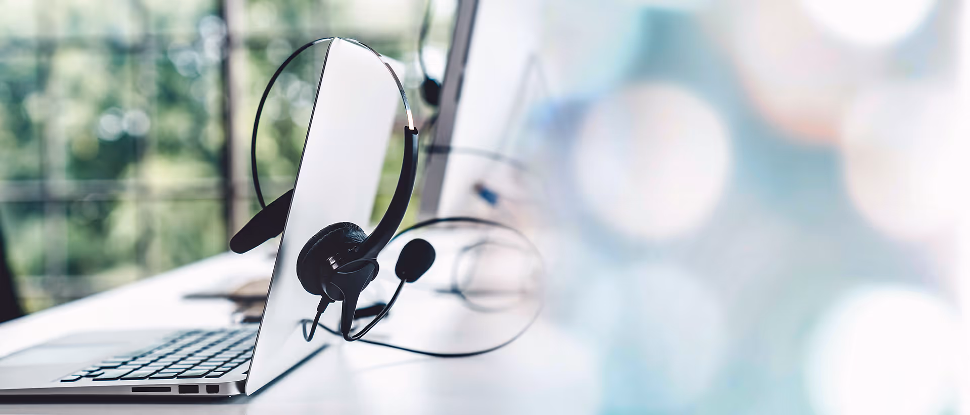 Customer talking at front desk